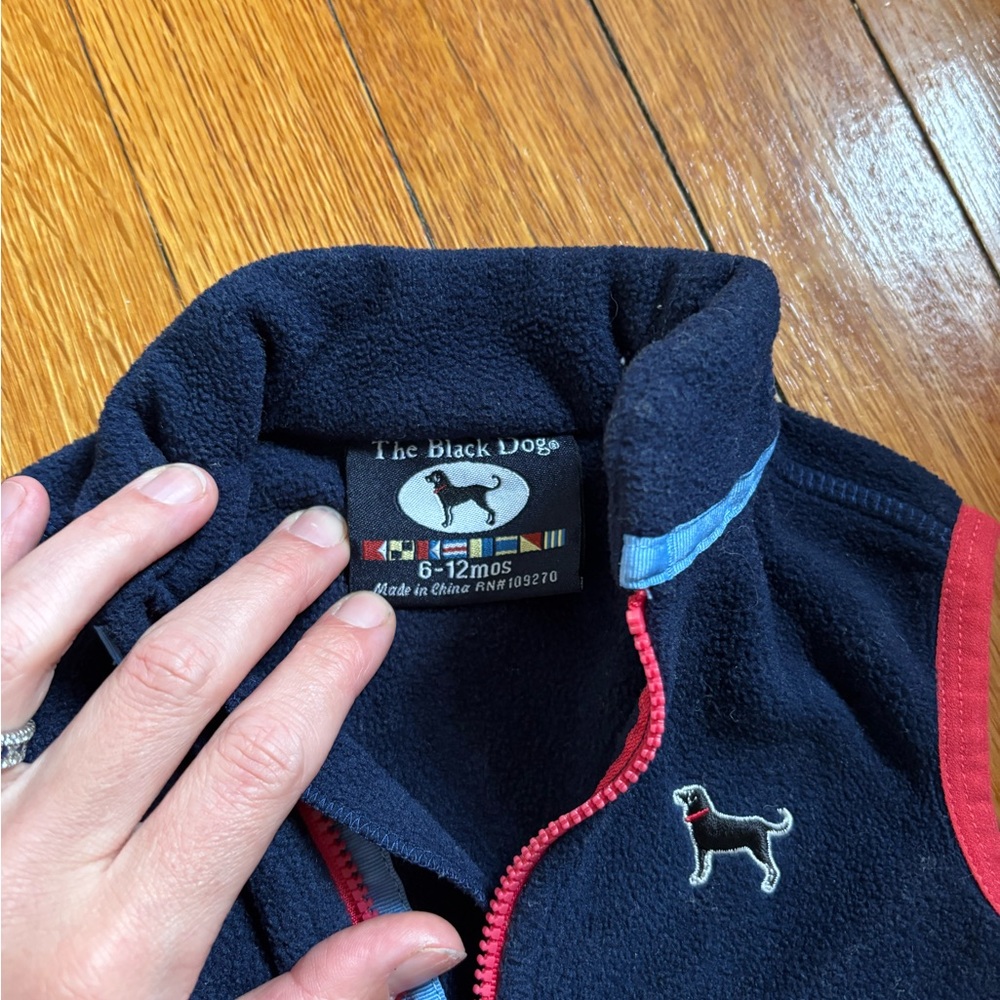 Black Dog Baby Vest